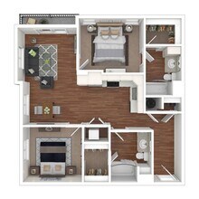 Two Bedroom B2 4-202 floor plan